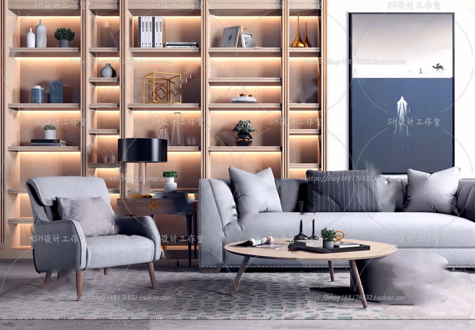 Modern Sofa – 3D Models – 0287