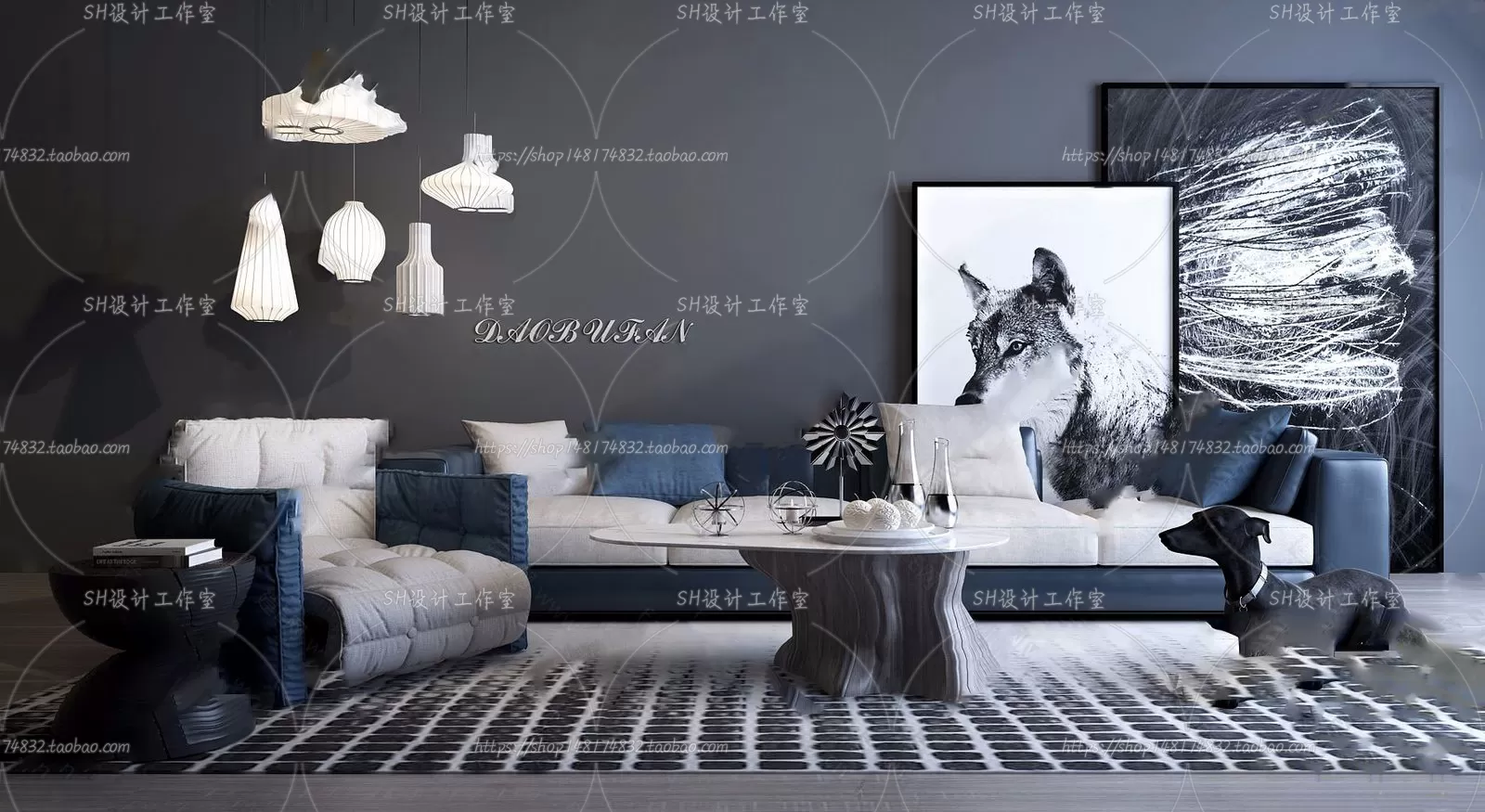 Modern Sofa – 3D Models – 0291