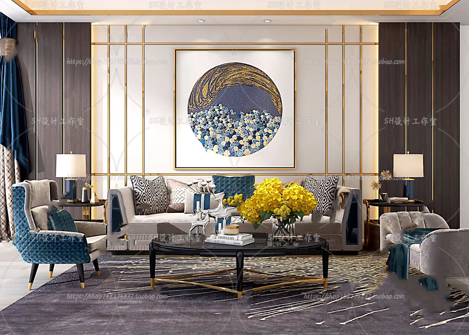 Modern Sofa – 3D Models – 0317