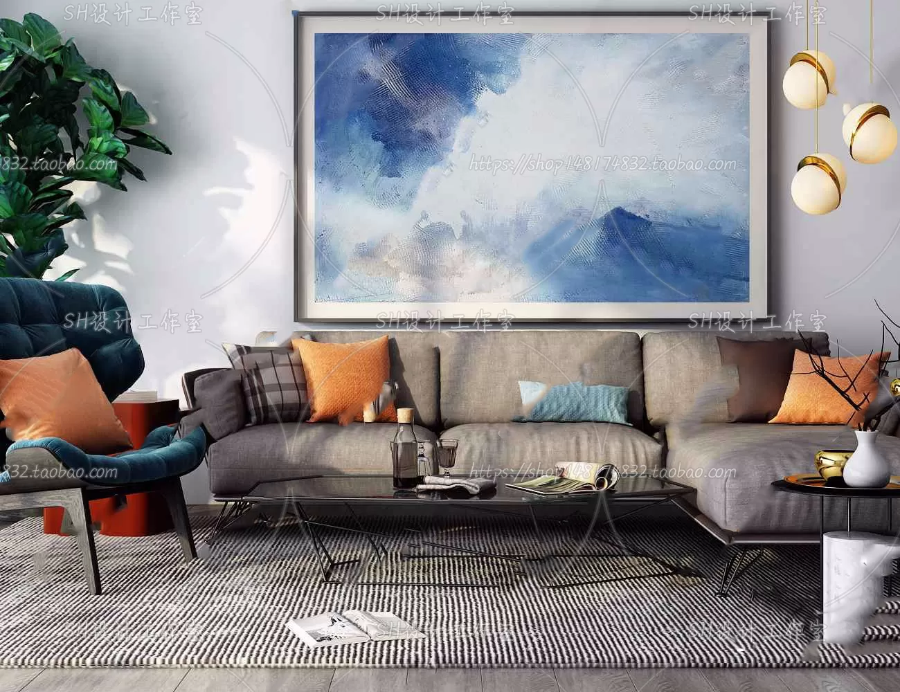 Modern Sofa – 3D Models – 0330