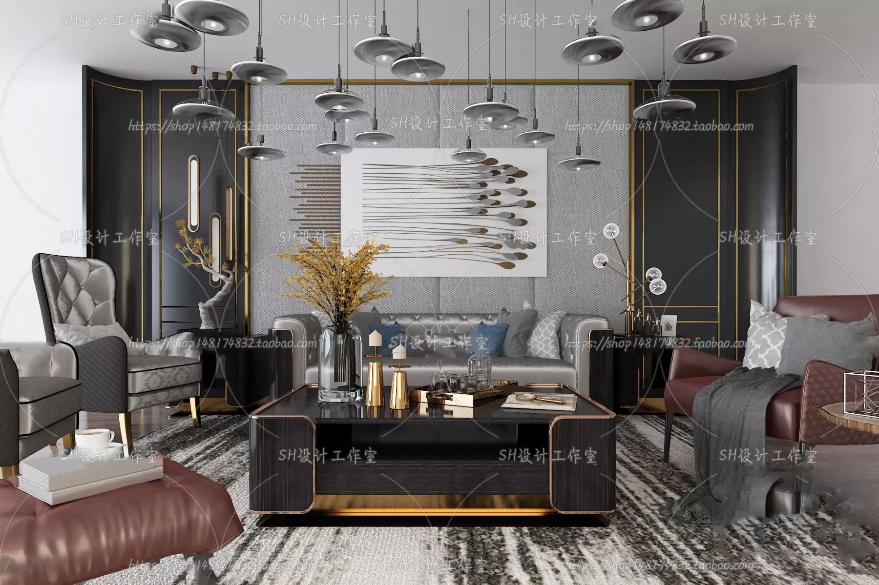 Modern Sofa – 3D Models – 0337