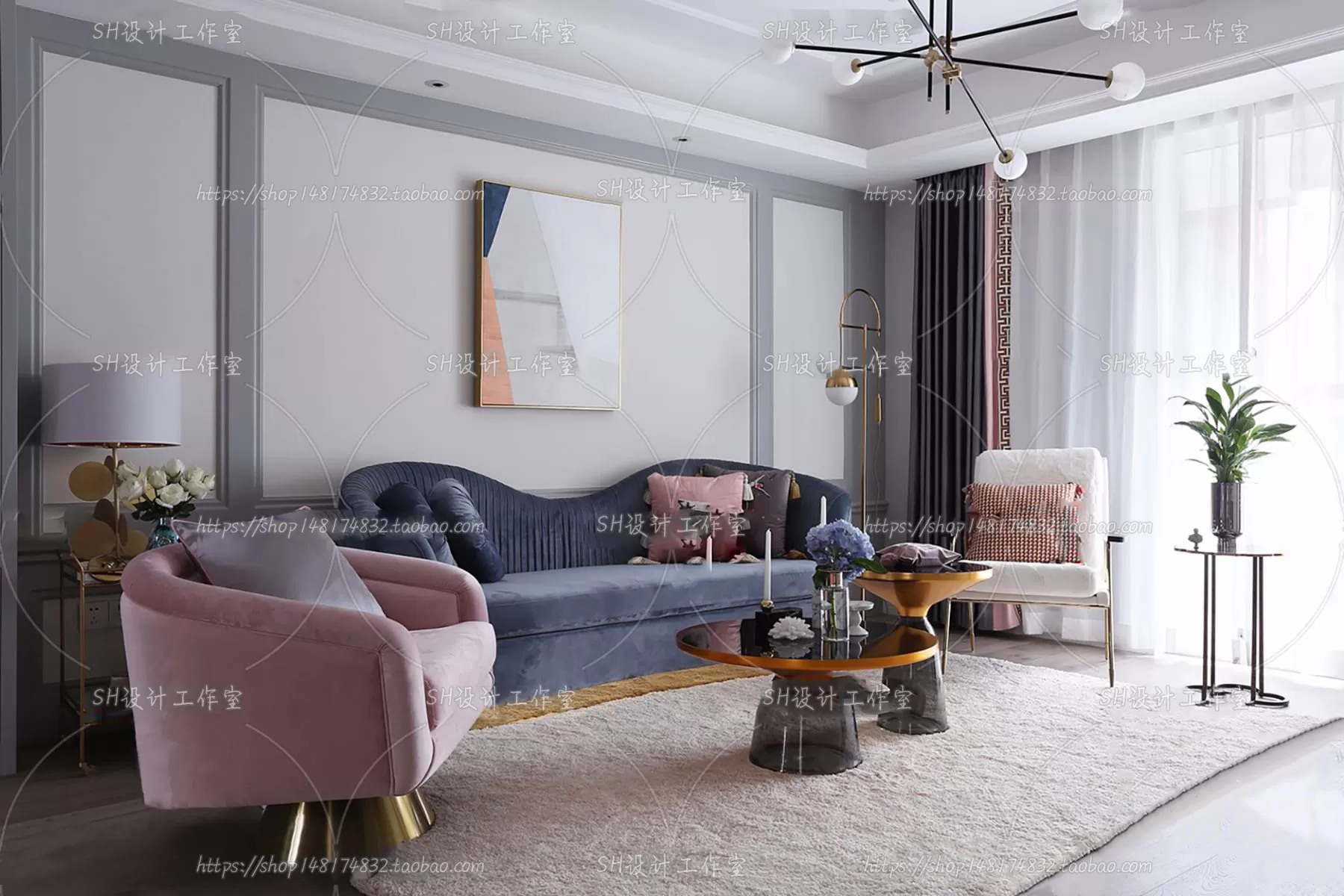 Modern Sofa – 3D Models – 0338