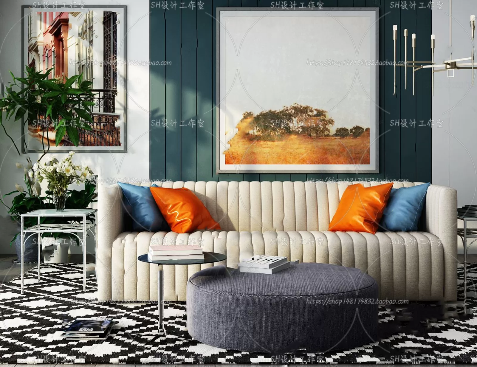 Modern Sofa – 3D Models – 0349