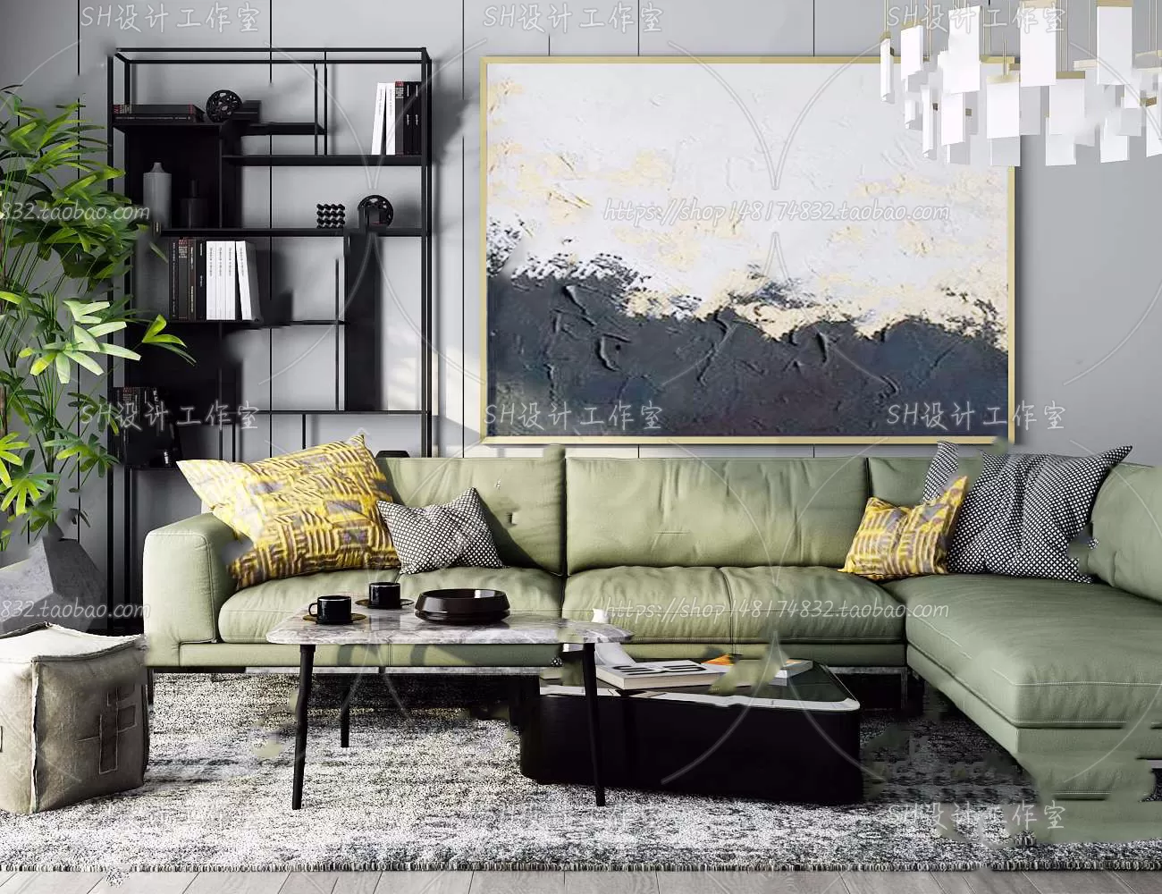 Modern Sofa – 3D Models – 0353