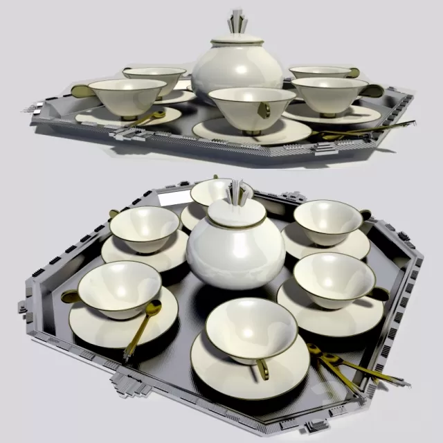 Art deco coffee set – 206343