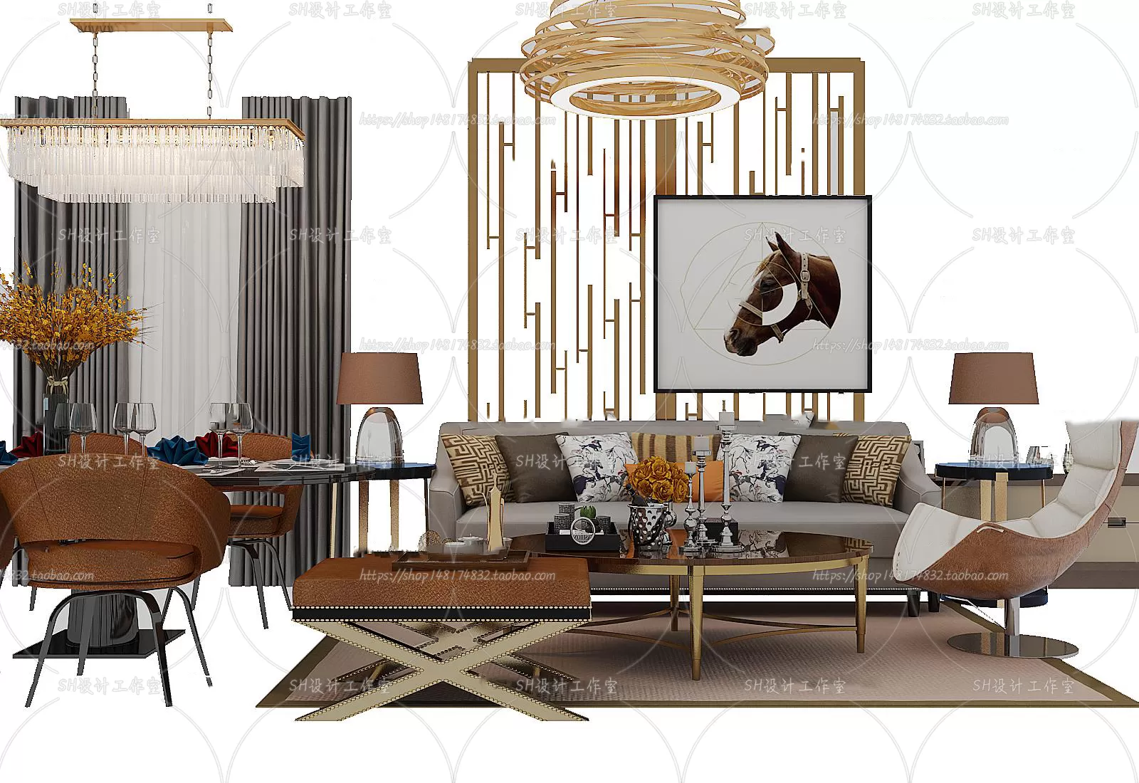 Modern Sofa – 3D Models – 0360