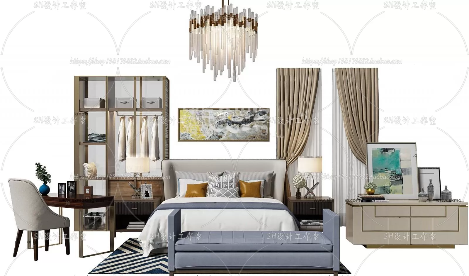 Modern Sofa – 3D Models – 0361