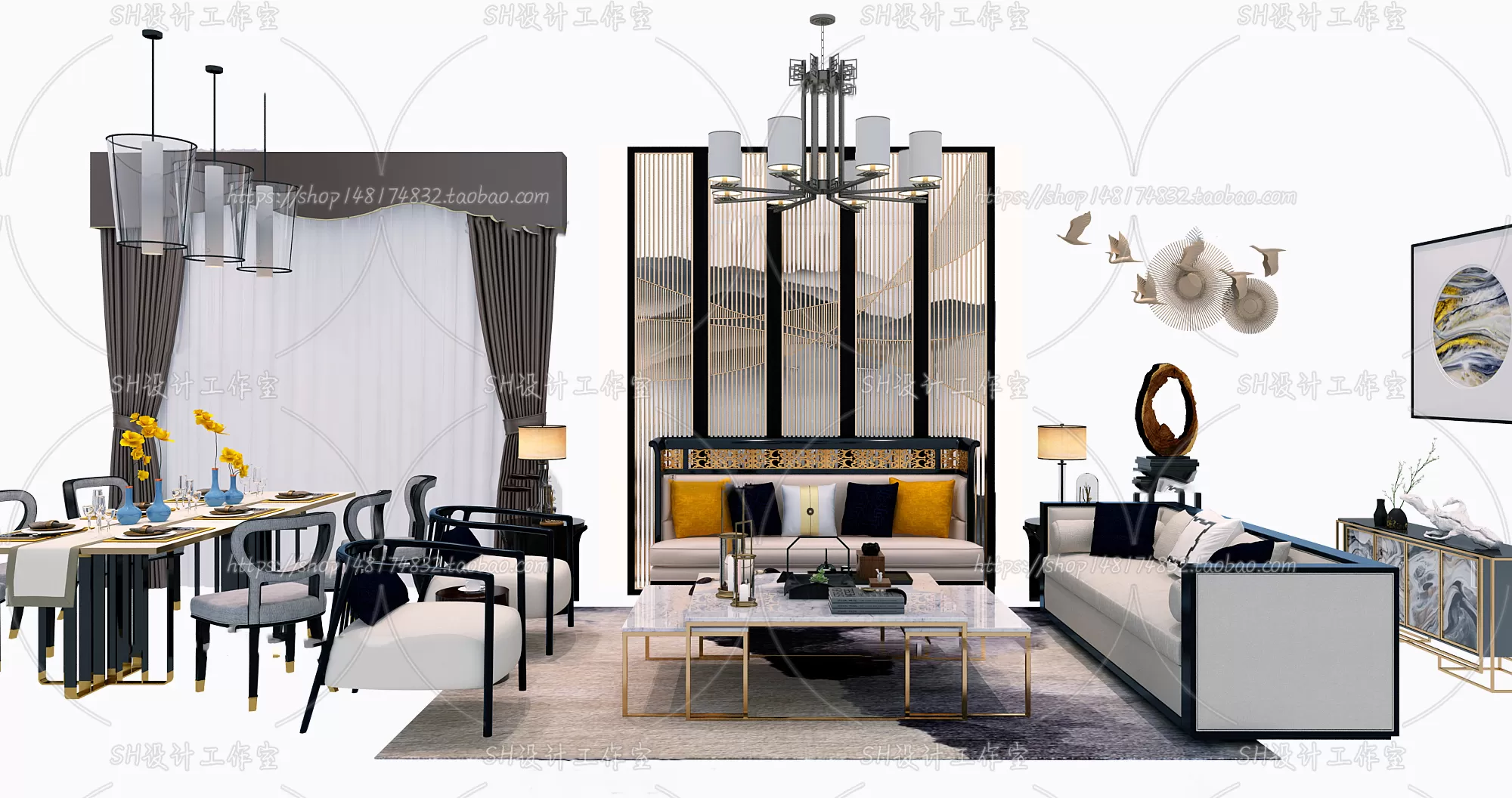 Modern Sofa – 3D Models – 0366