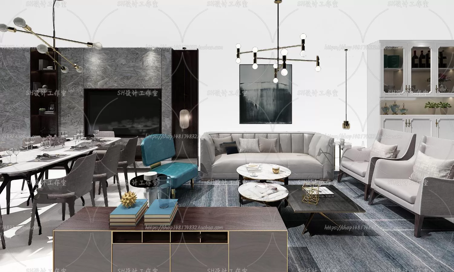 Modern Sofa – 3D Models – 0367