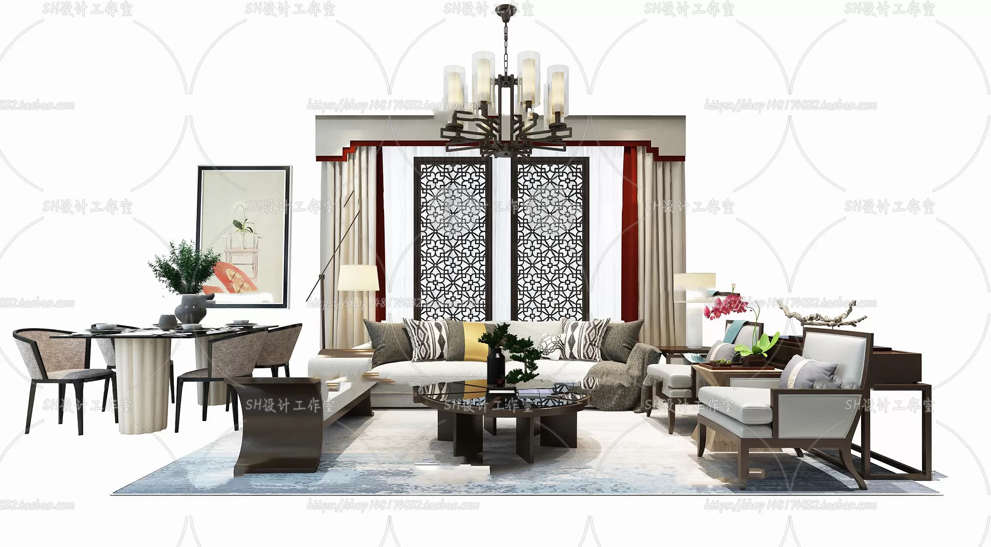 Modern Sofa – 3D Models – 0368