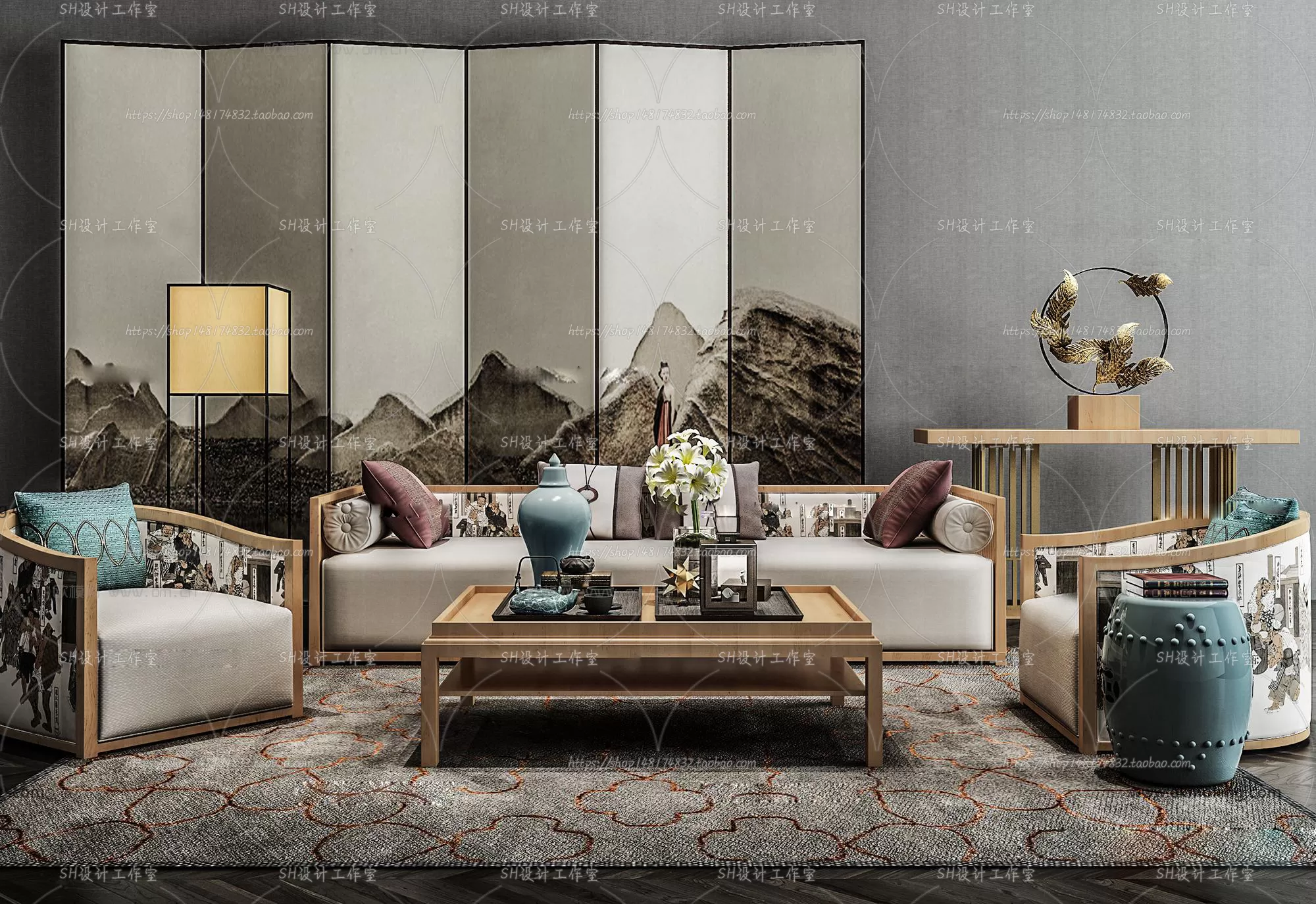 Modern Sofa – 3D Models – 0376