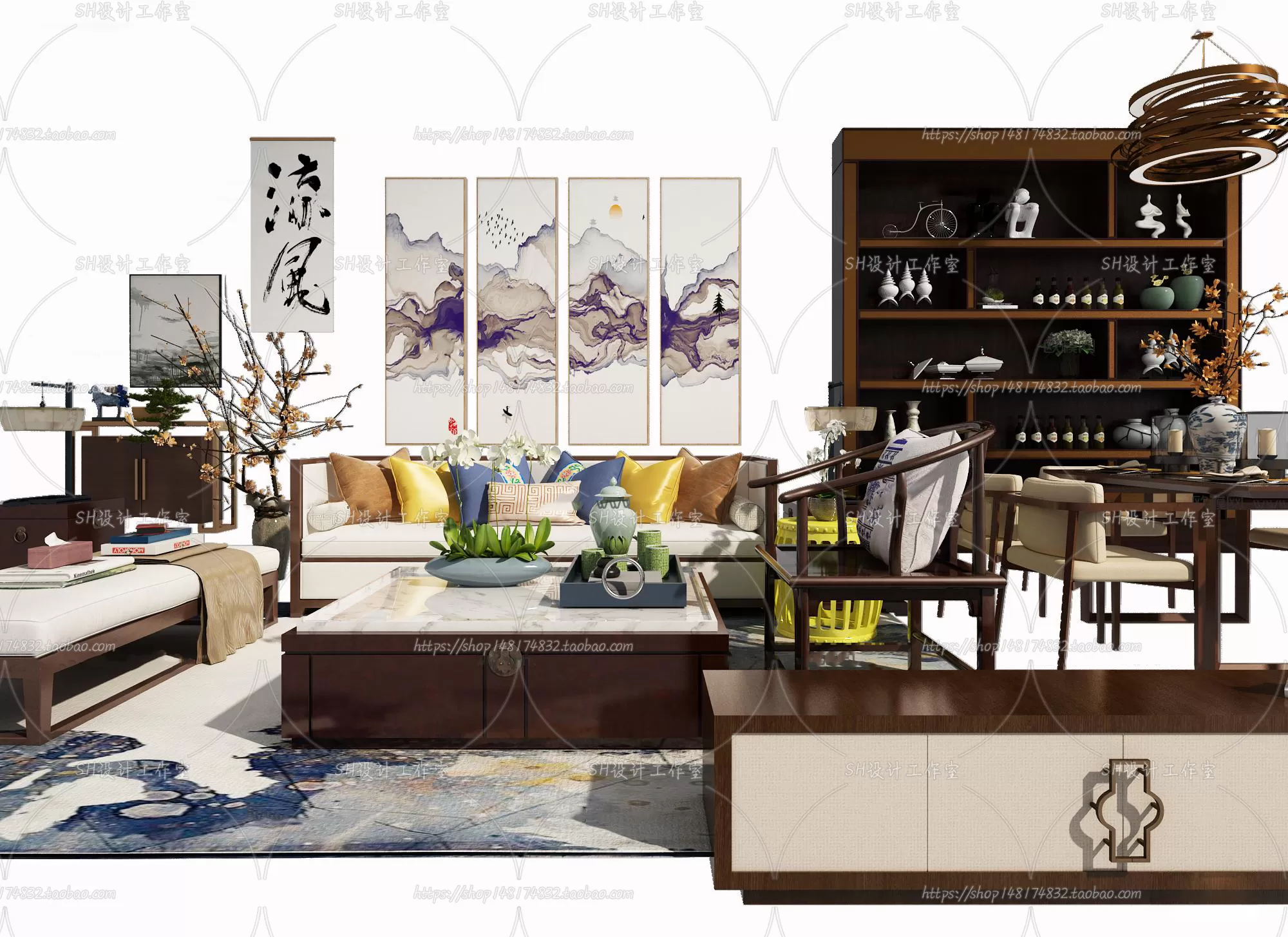 Modern Sofa – 3D Models – 0377