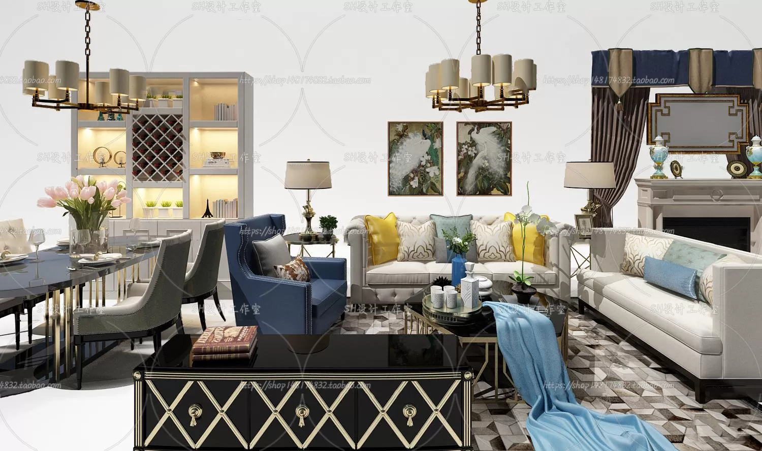 Modern Sofa – 3D Models – 0378