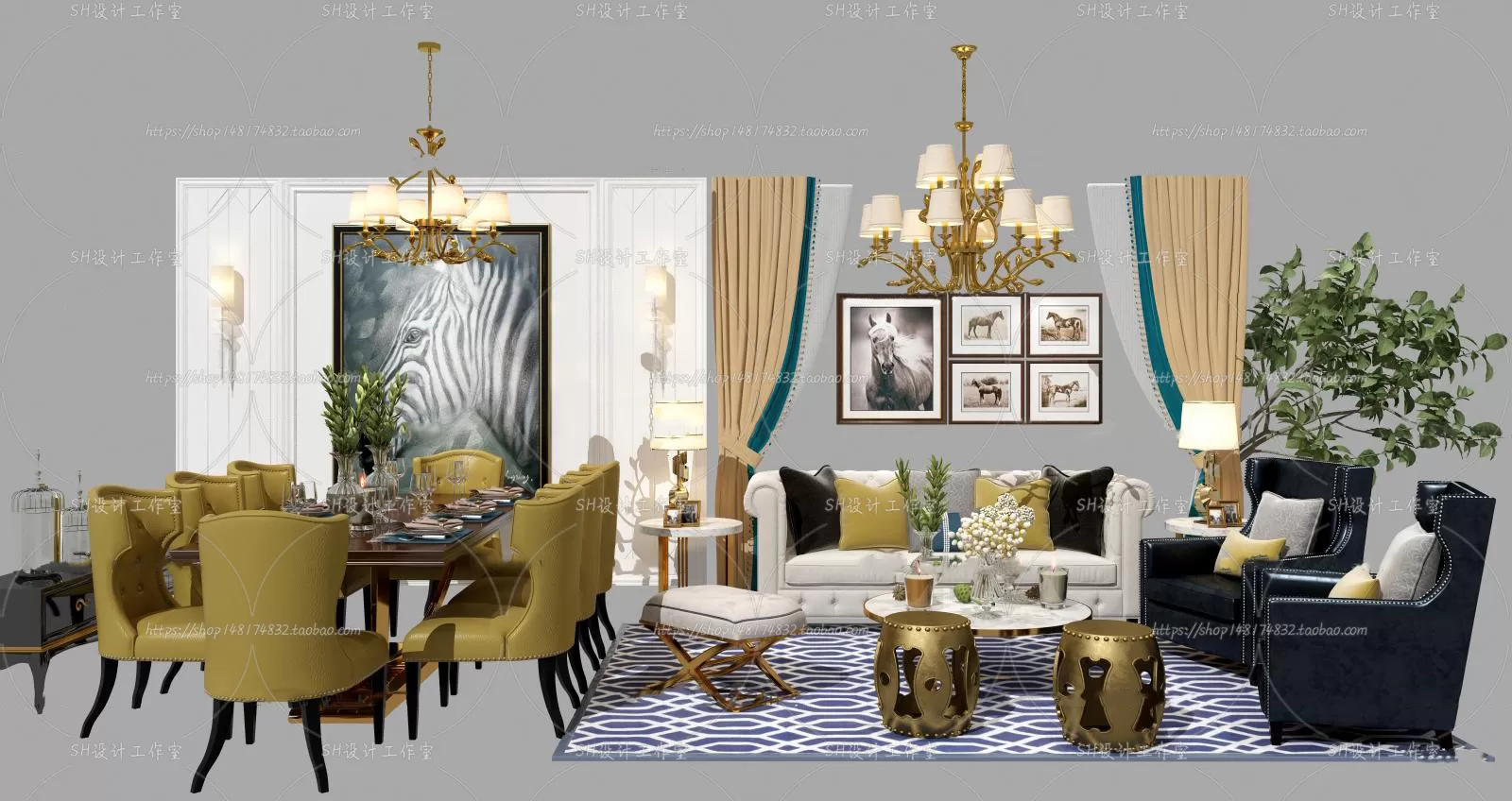 Modern Sofa – 3D Models – 0381