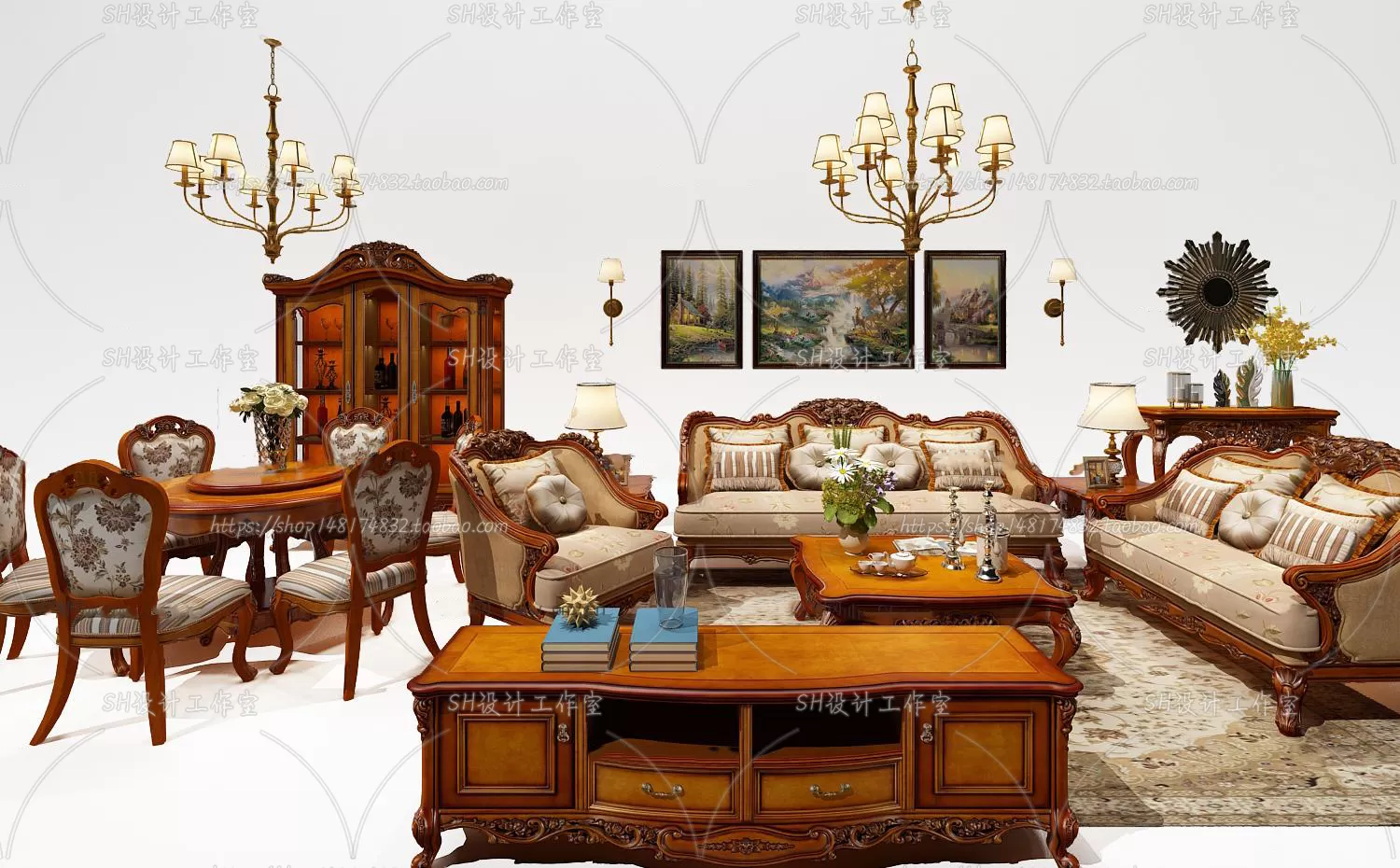 Modern Sofa – 3D Models – 0384