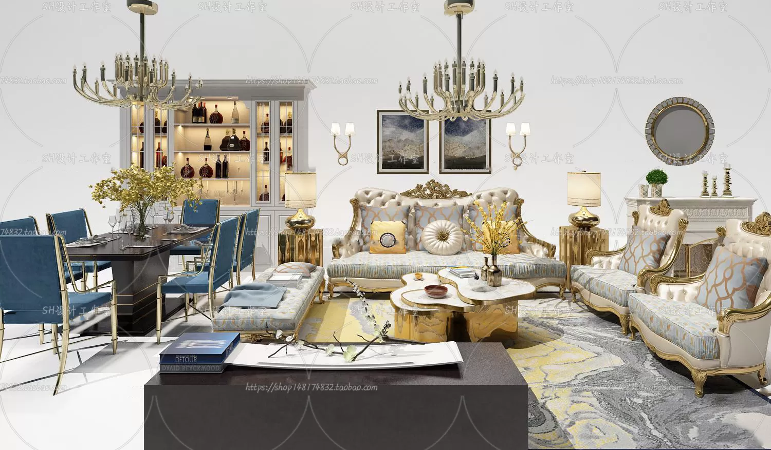 Modern Sofa – 3D Models – 0386