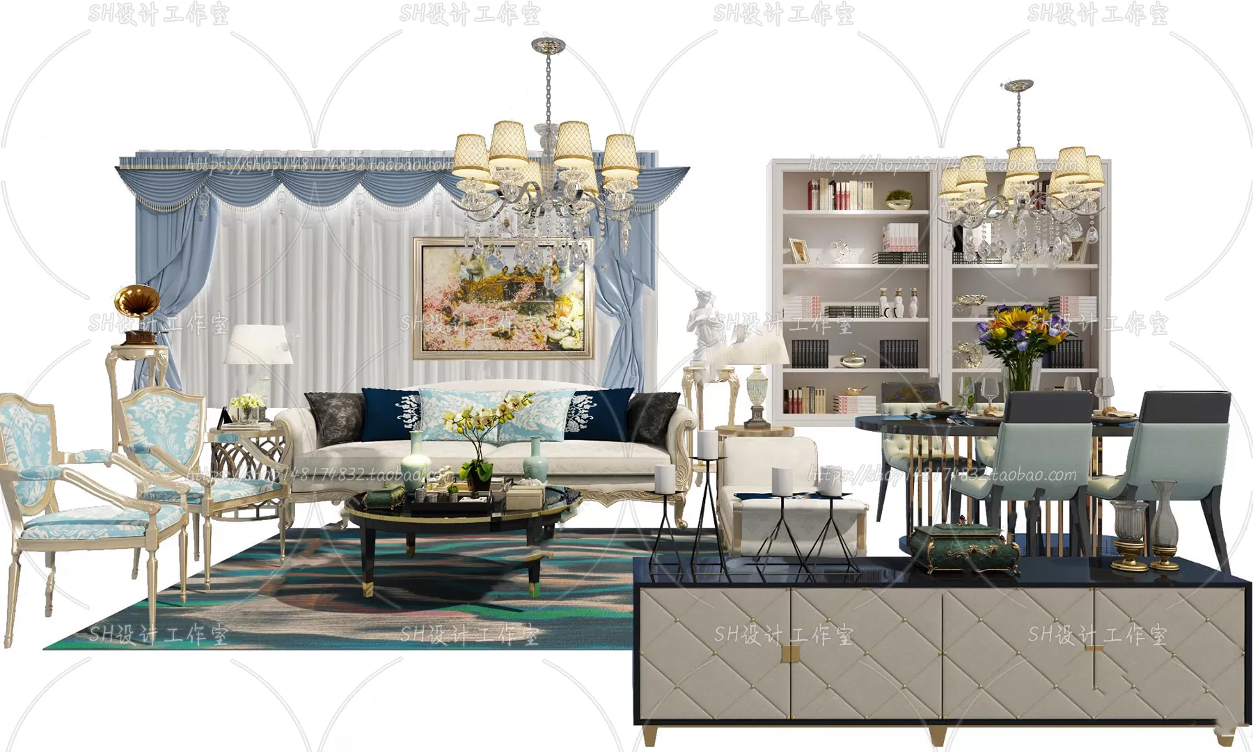 Modern Sofa – 3D Models – 0391