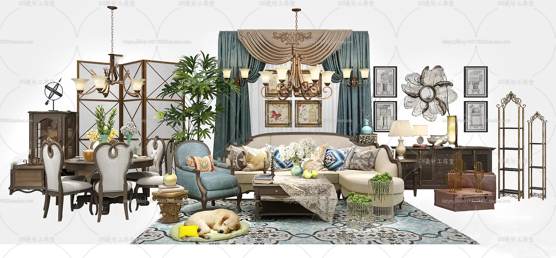 Modern Sofa – 3D Models – 0393