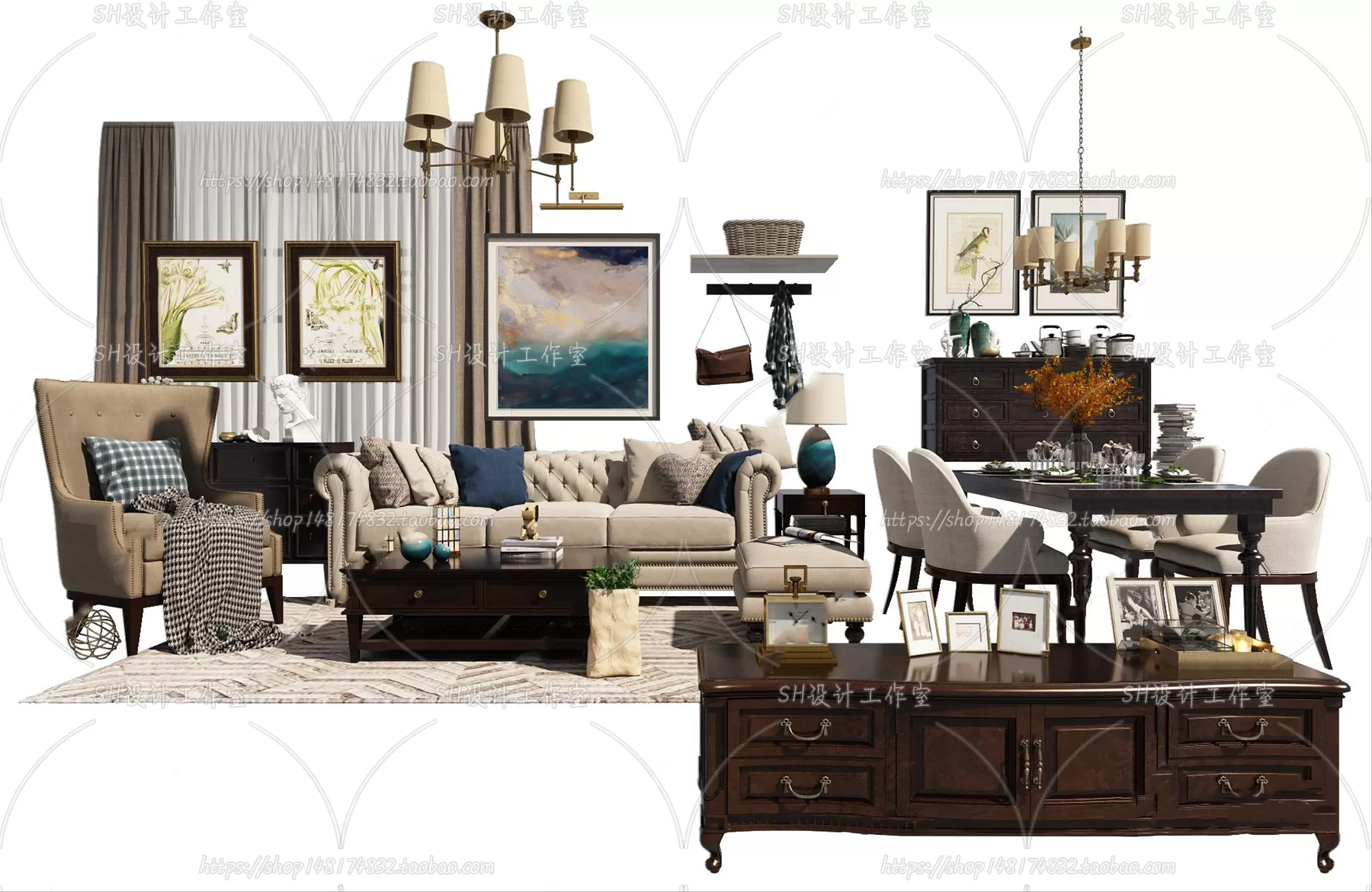 Modern Sofa – 3D Models – 0394