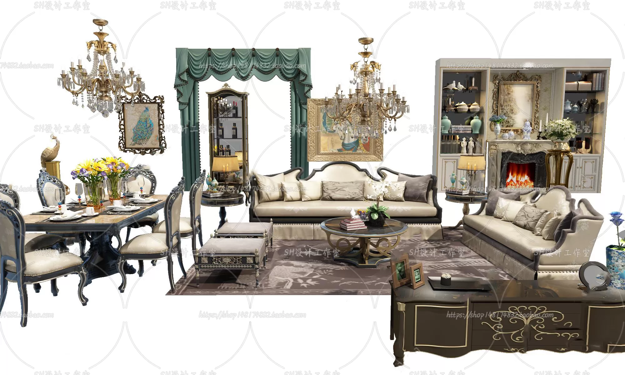 Modern Sofa – 3D Models – 0402