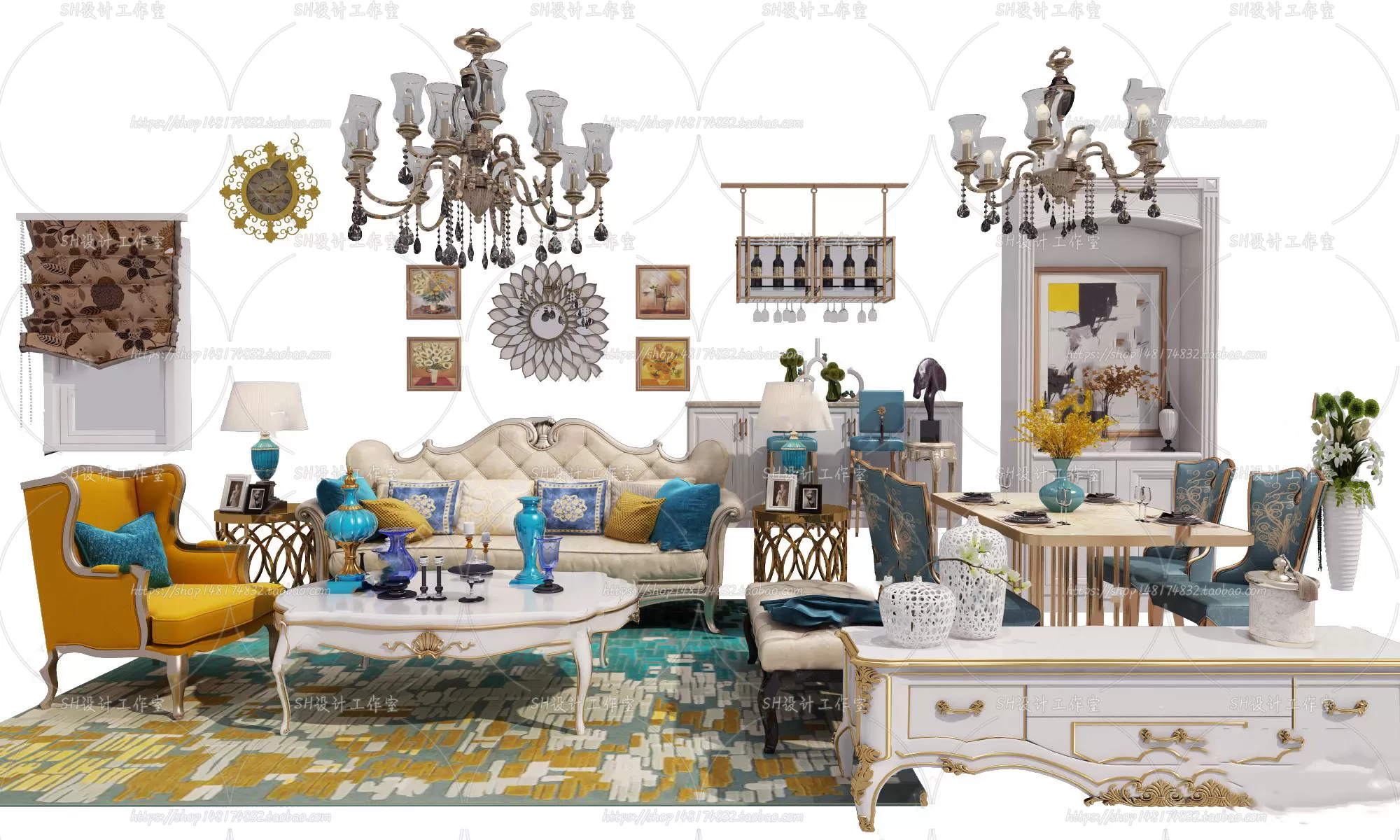 Modern Sofa – 3D Models – 0405