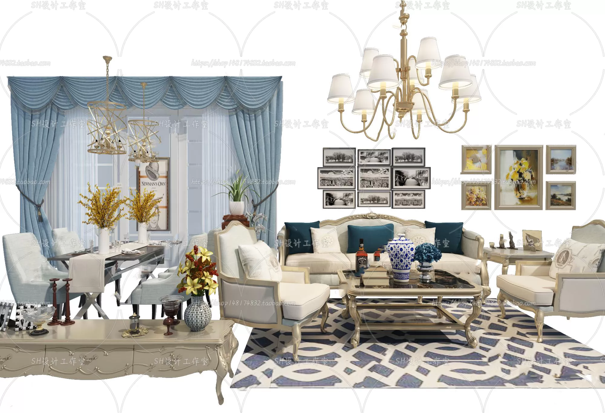 Modern Sofa – 3D Models – 0407