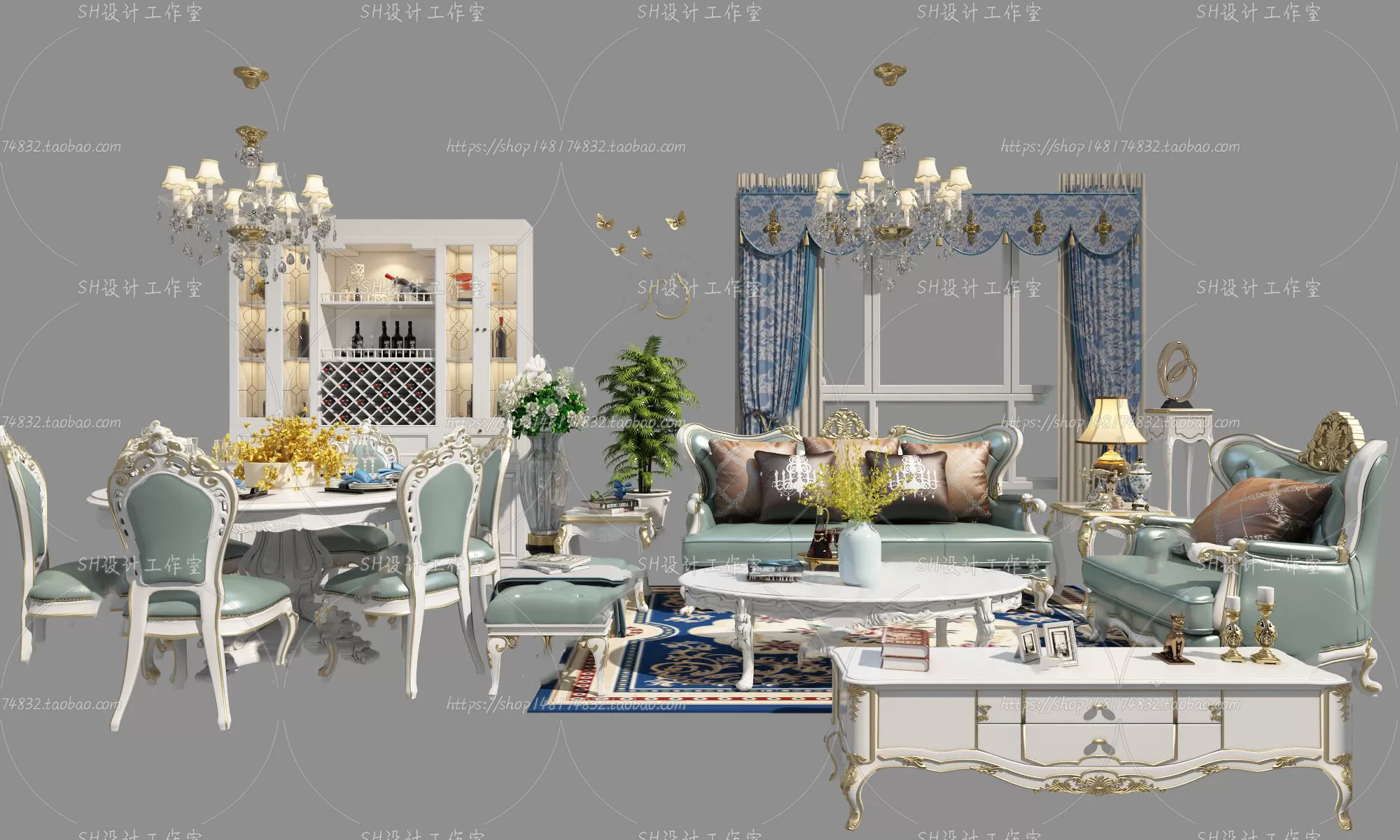 Modern Sofa – 3D Models – 0408