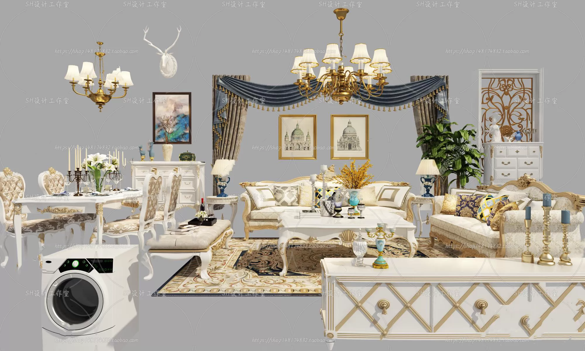 Modern Sofa – 3D Models – 0410