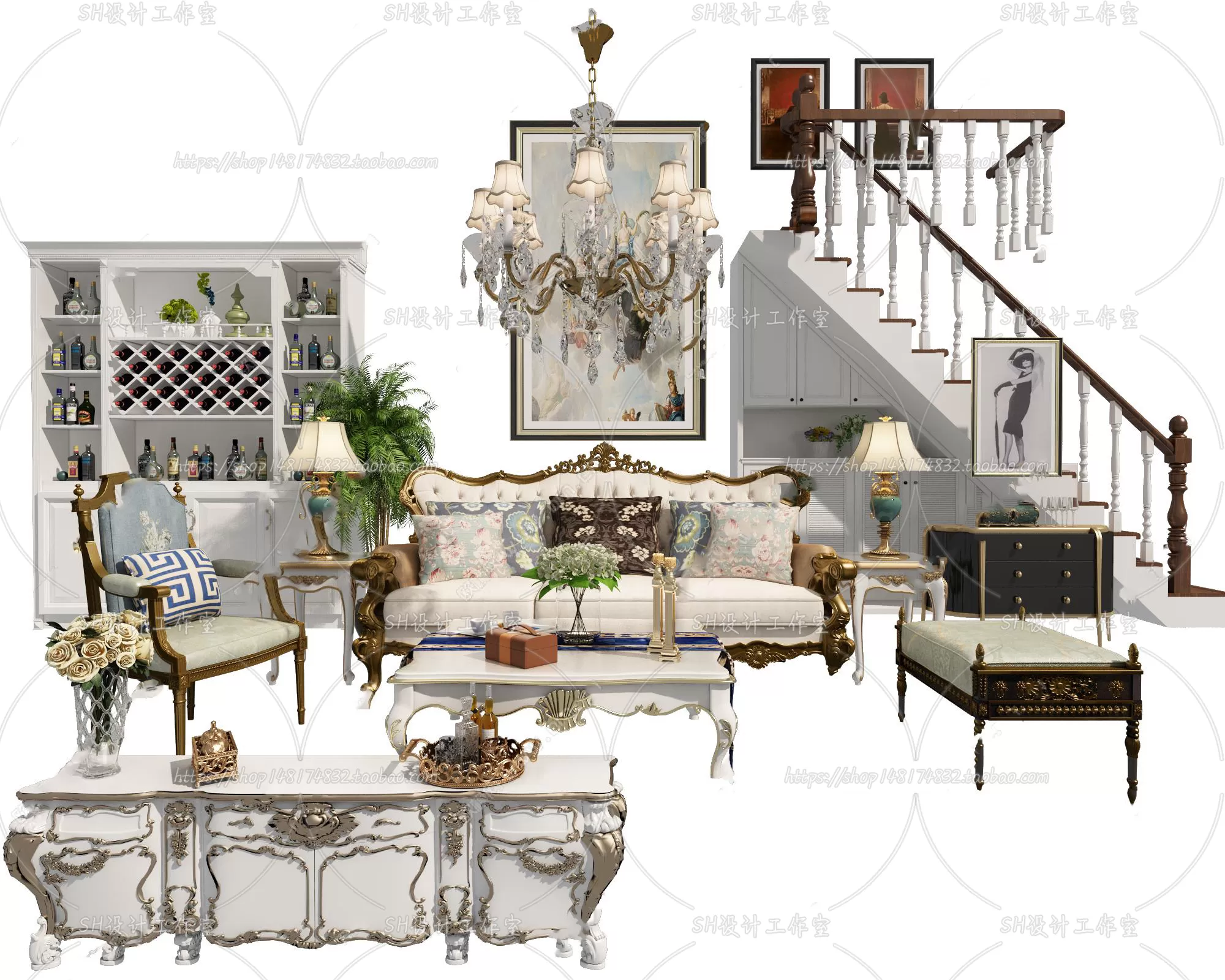 Modern Sofa – 3D Models – 0411