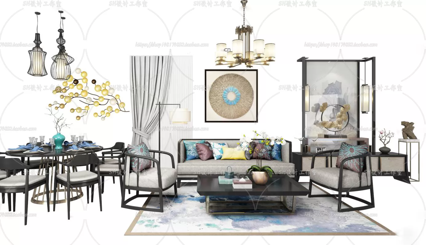 Modern Sofa – 3D Models – 0415