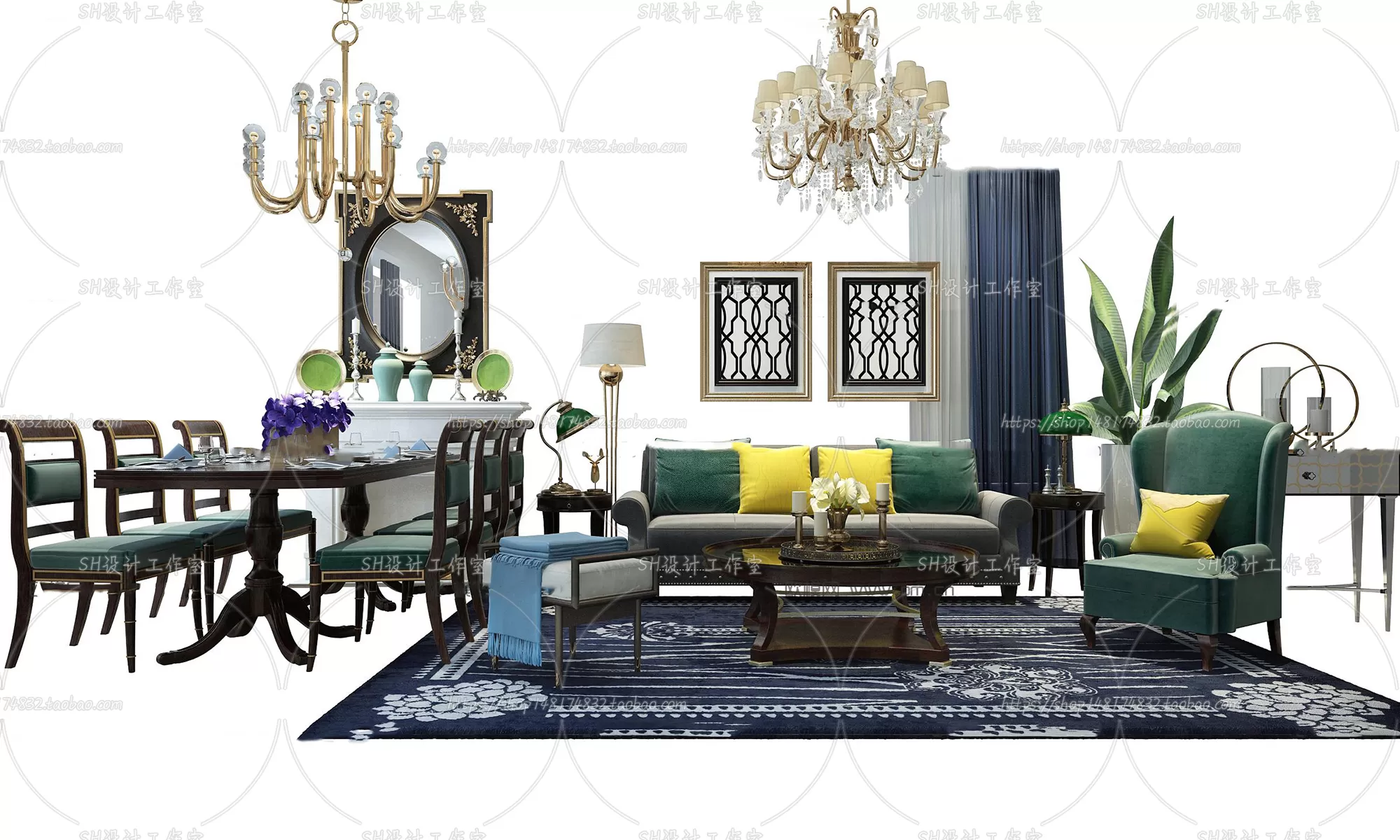 Modern Sofa – 3D Models – 0417