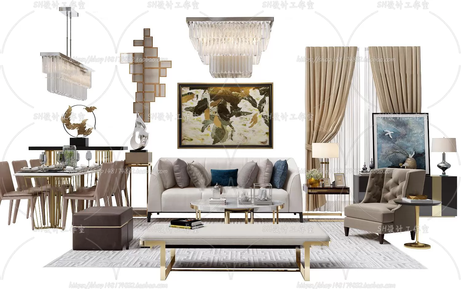 Modern Sofa – 3D Models – 0419