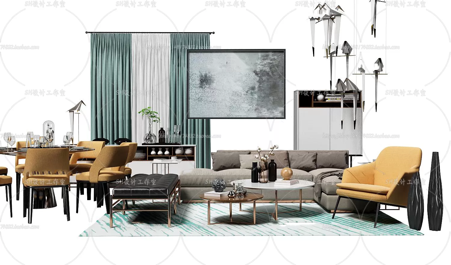 Modern Sofa – 3D Models – 0422