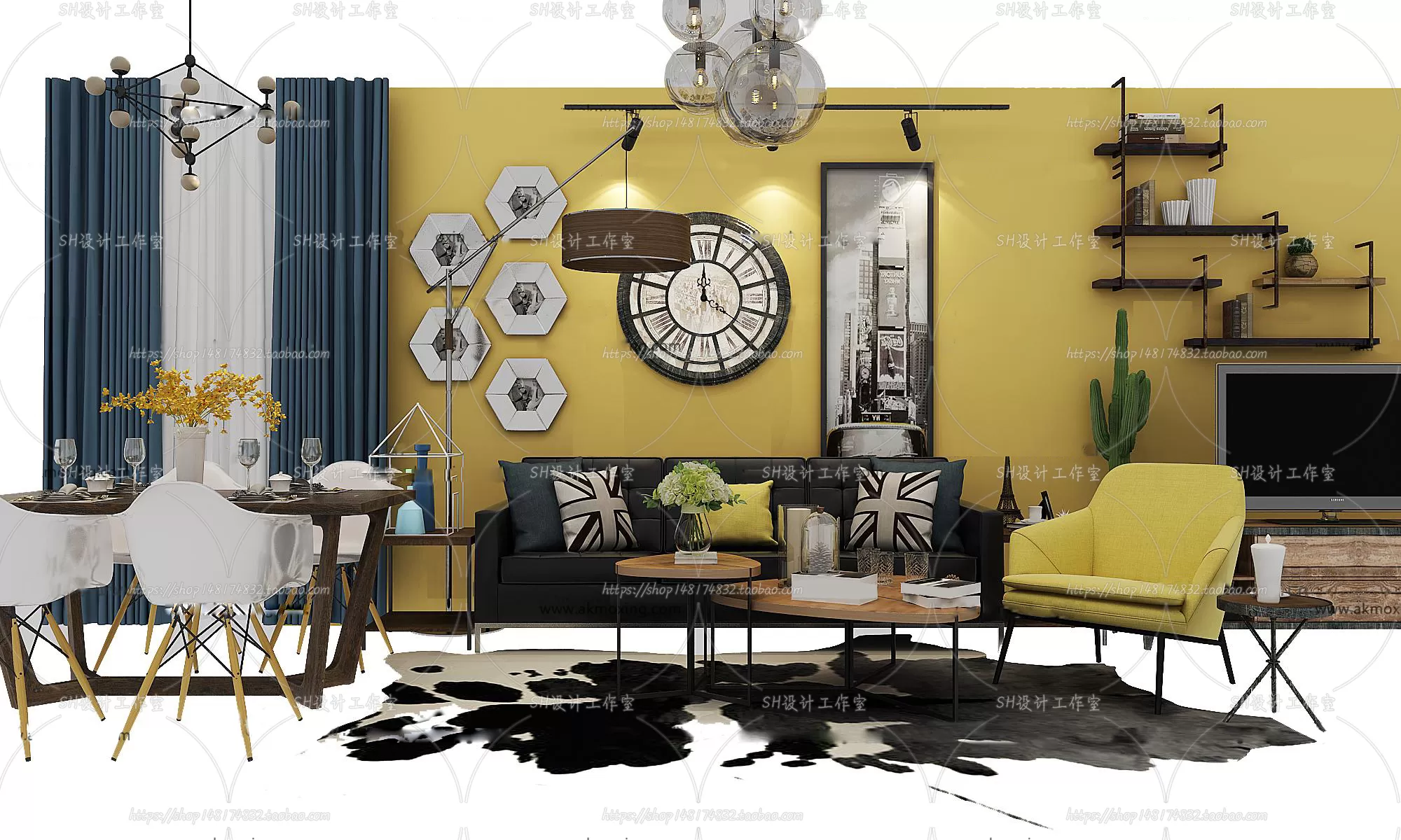 Modern Sofa – 3D Models – 0425