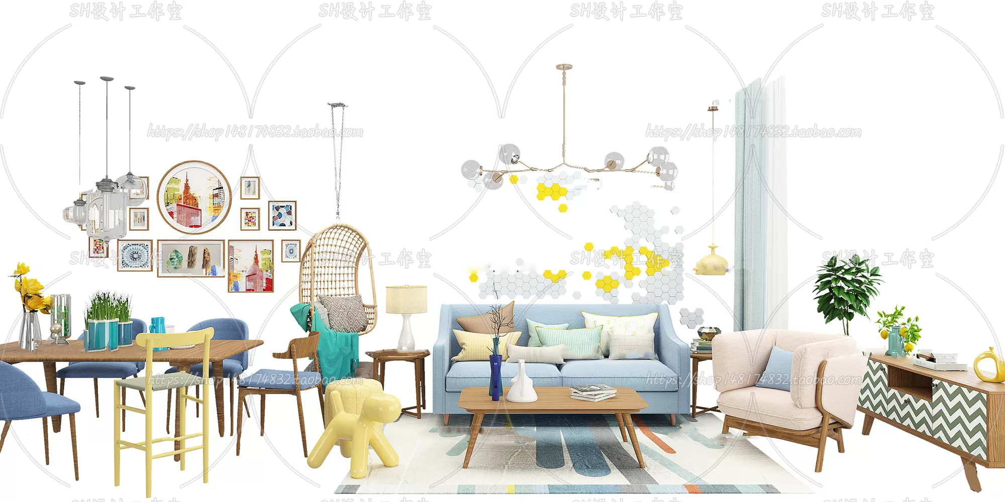 Modern Sofa – 3D Models – 0429