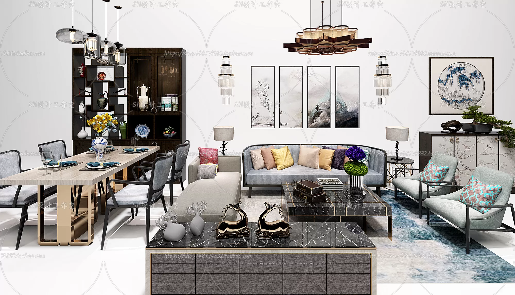 Modern Sofa – 3D Models – 0431