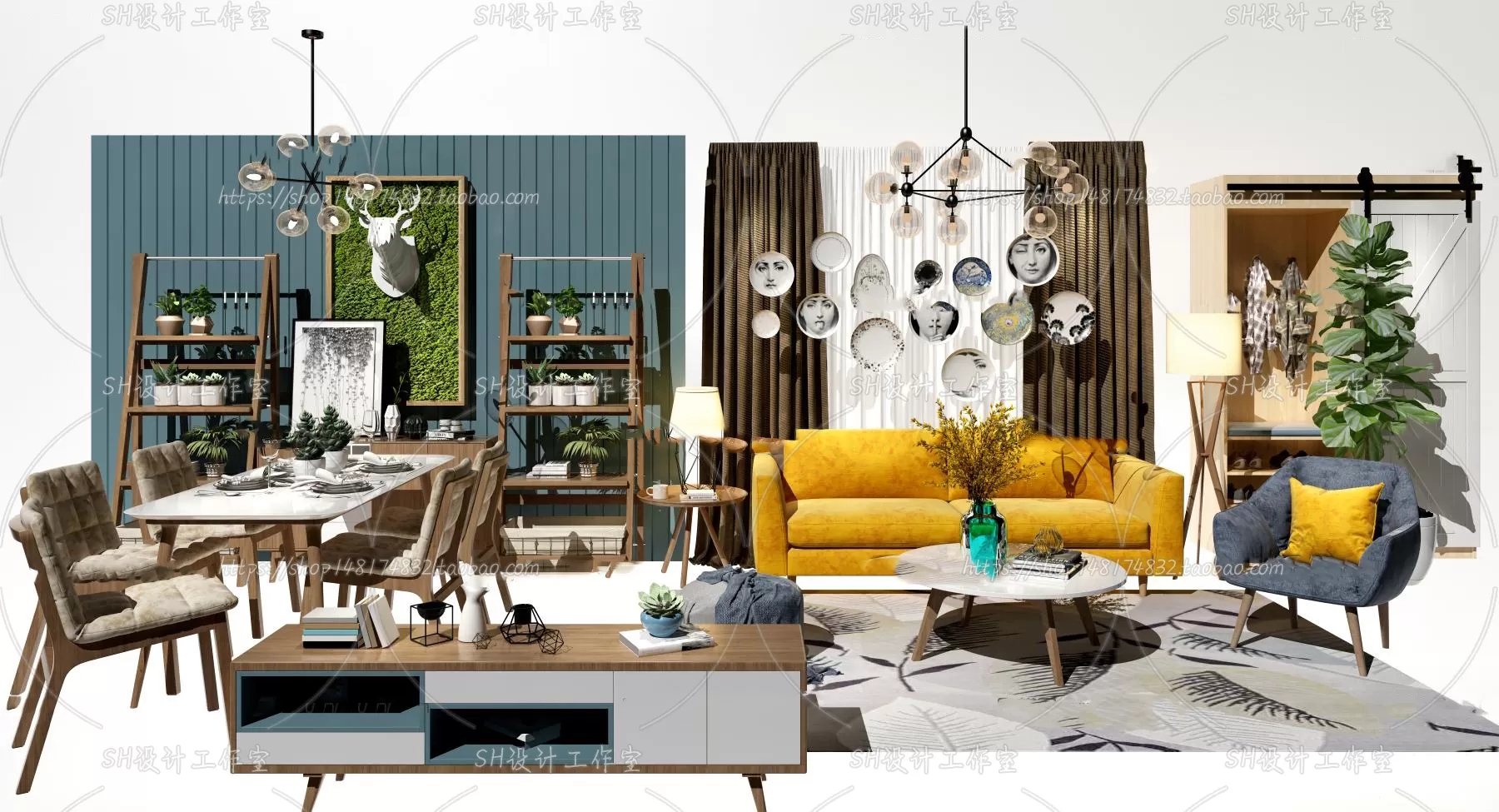 Modern Sofa – 3D Models – 0433