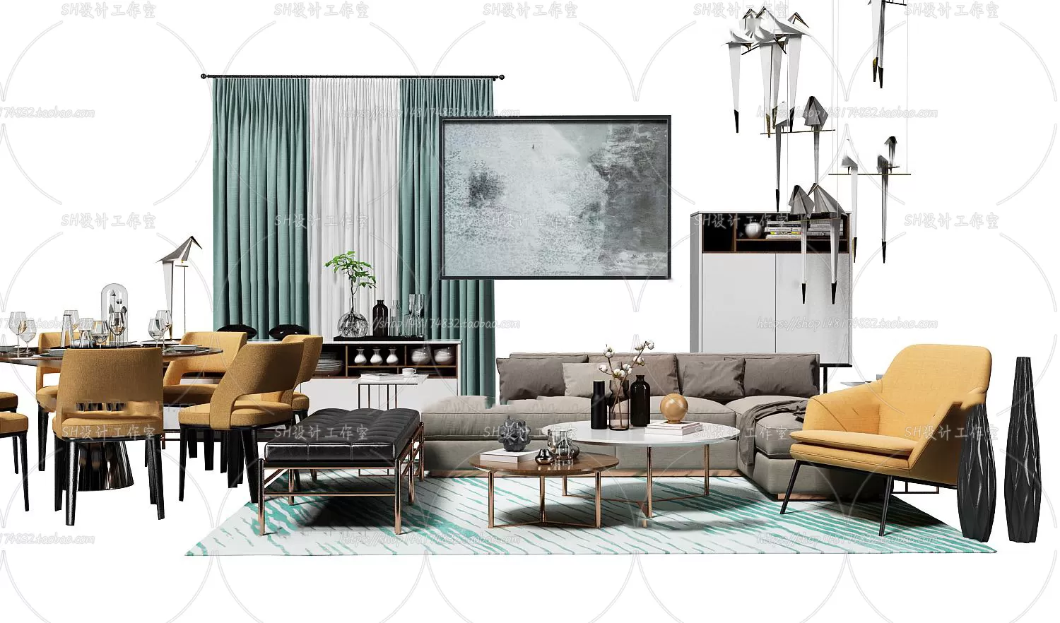 Modern Sofa – 3D Models – 0434