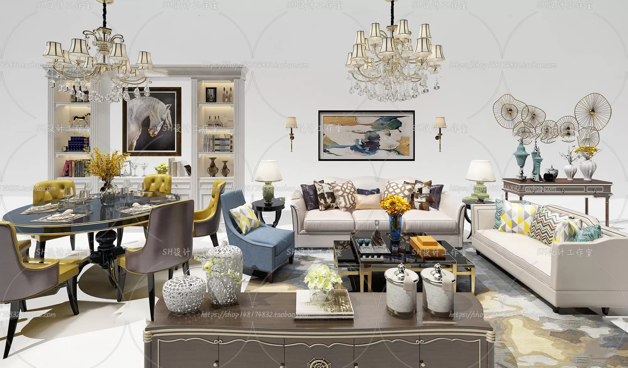 Modern Sofa – 3D Models – 0436