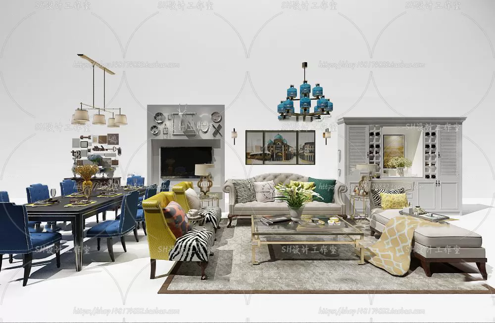 Modern Sofa – 3D Models – 0437