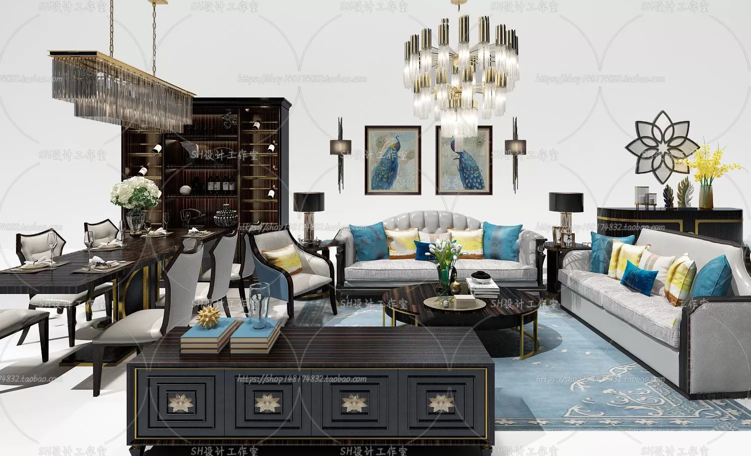 Modern Sofa – 3D Models – 0439