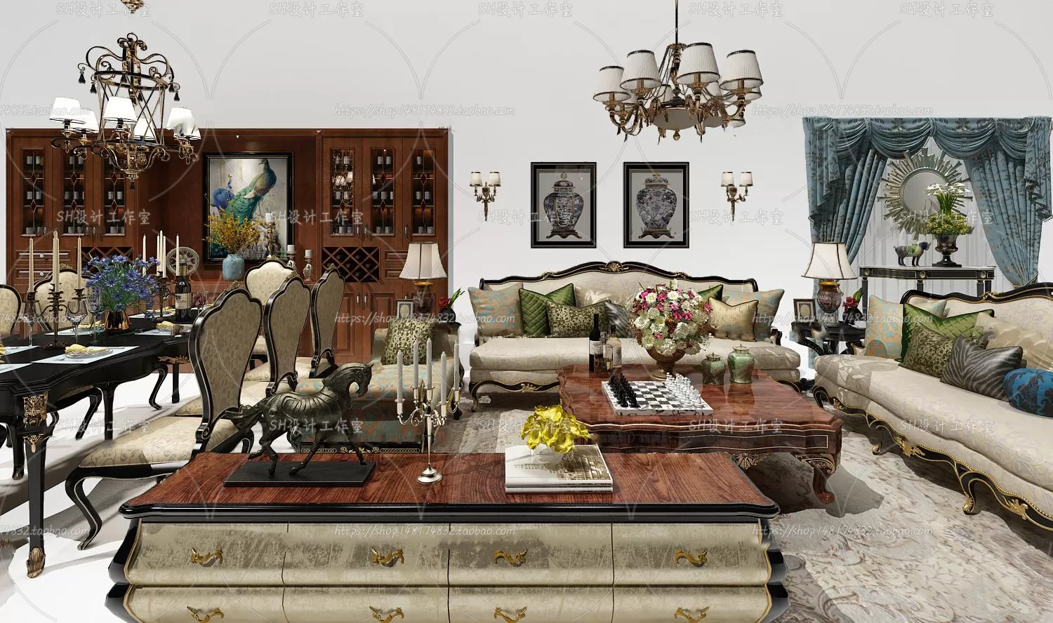 Modern Sofa – 3D Models – 0444