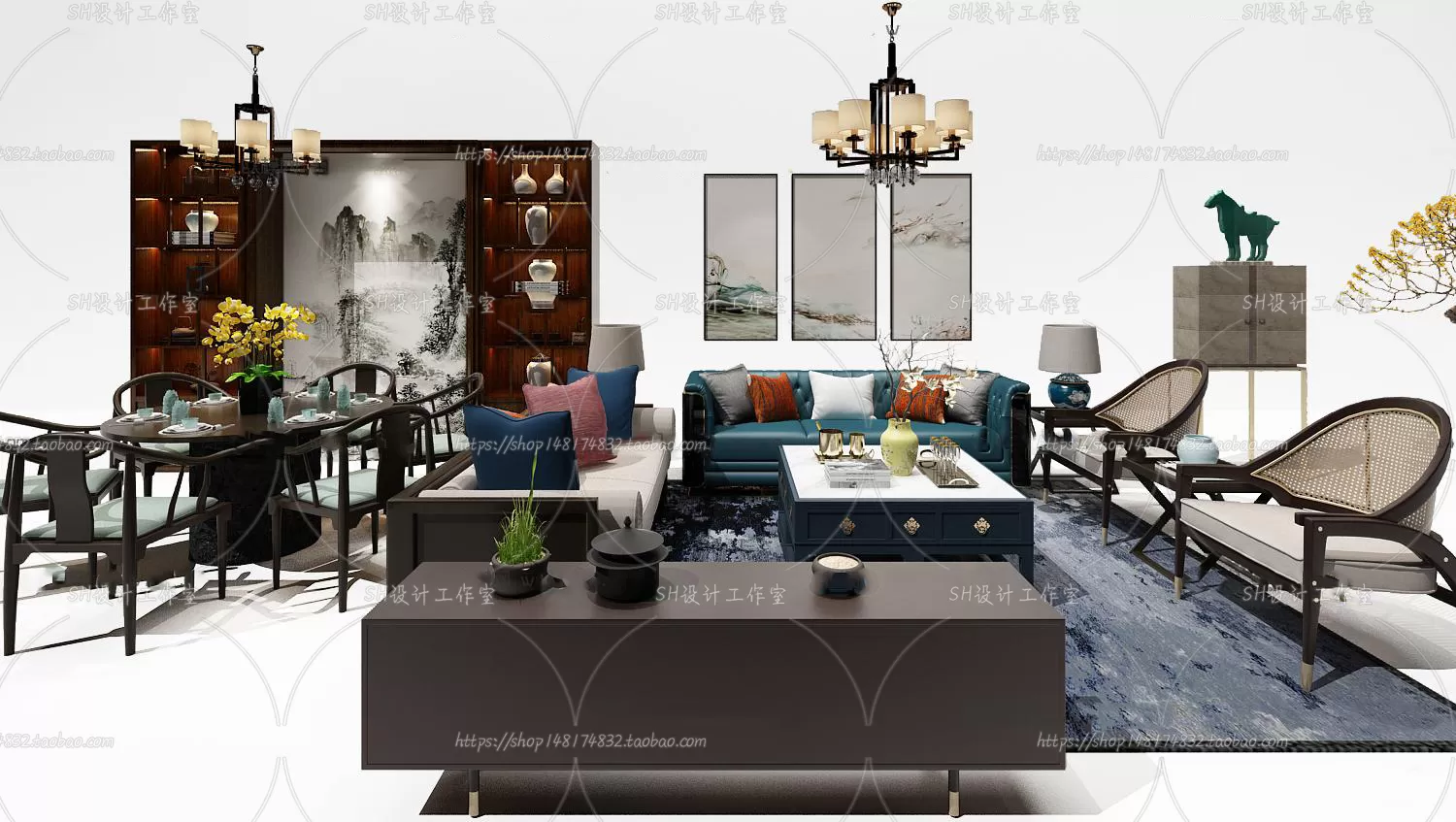 Modern Sofa – 3D Models – 0447