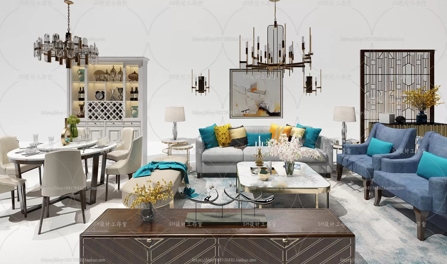 Modern Sofa – 3D Models – 0448