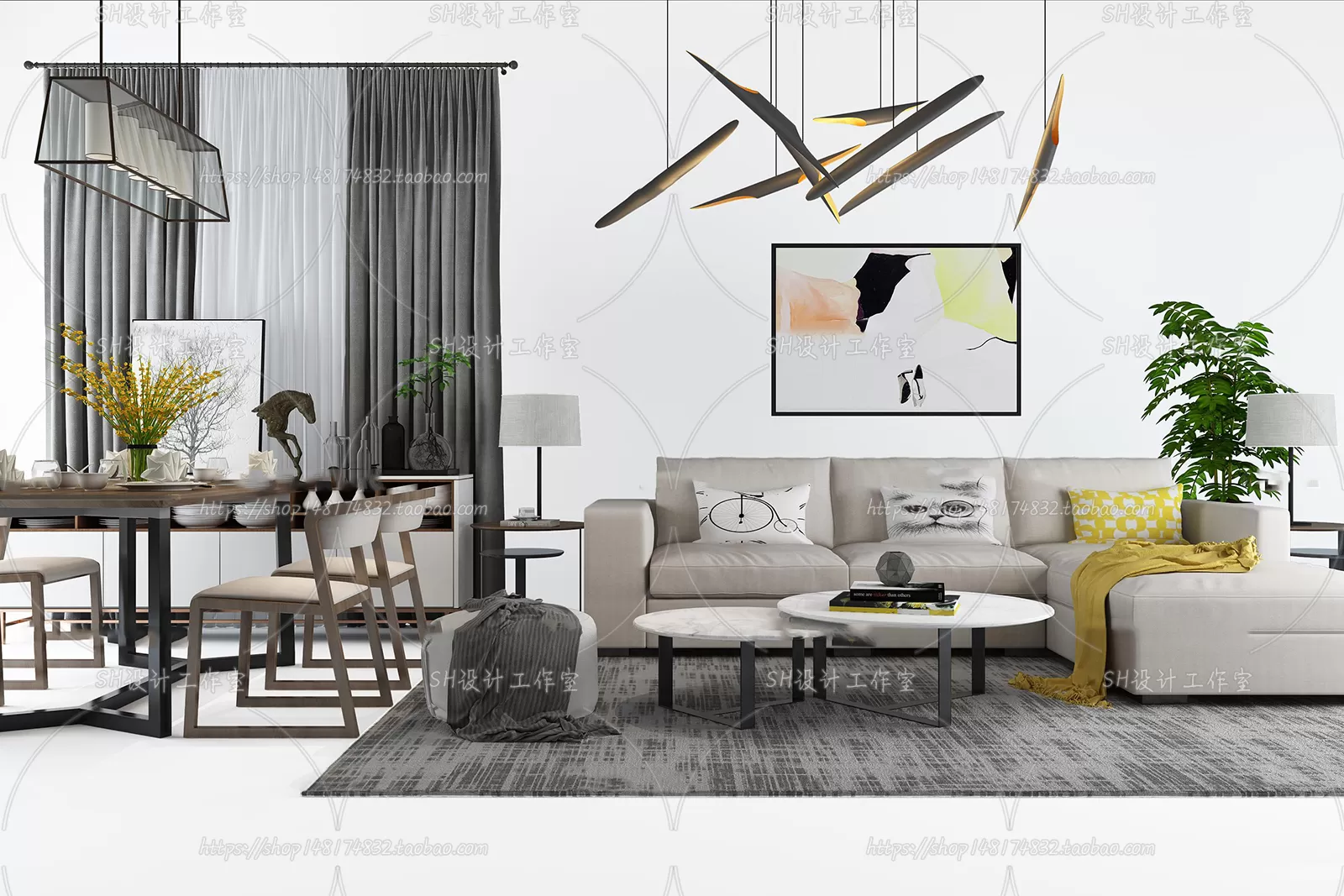 Modern Sofa – 3D Models – 0451