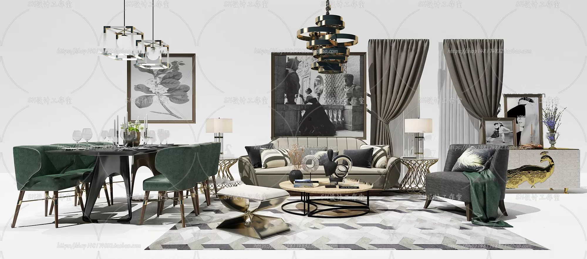 Modern Sofa – 3D Models – 0454