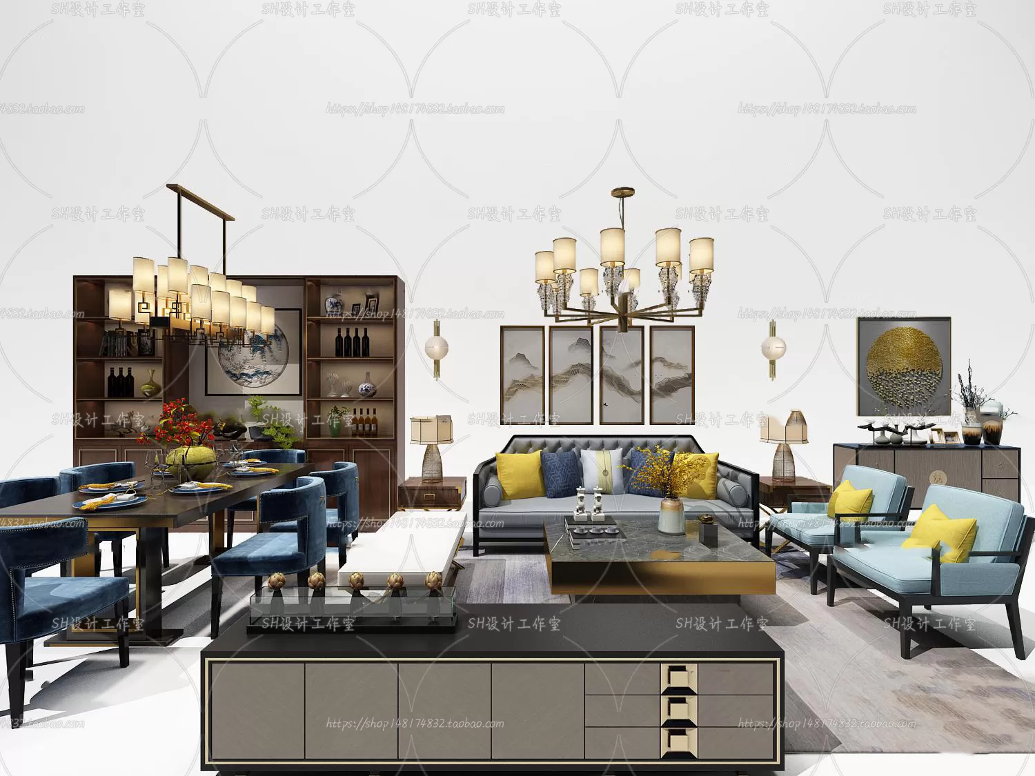 Modern Sofa – 3D Models – 0460