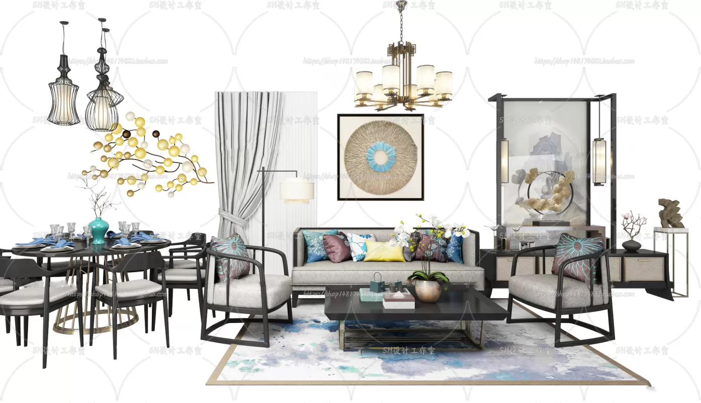 Modern Sofa – 3D Models – 0472