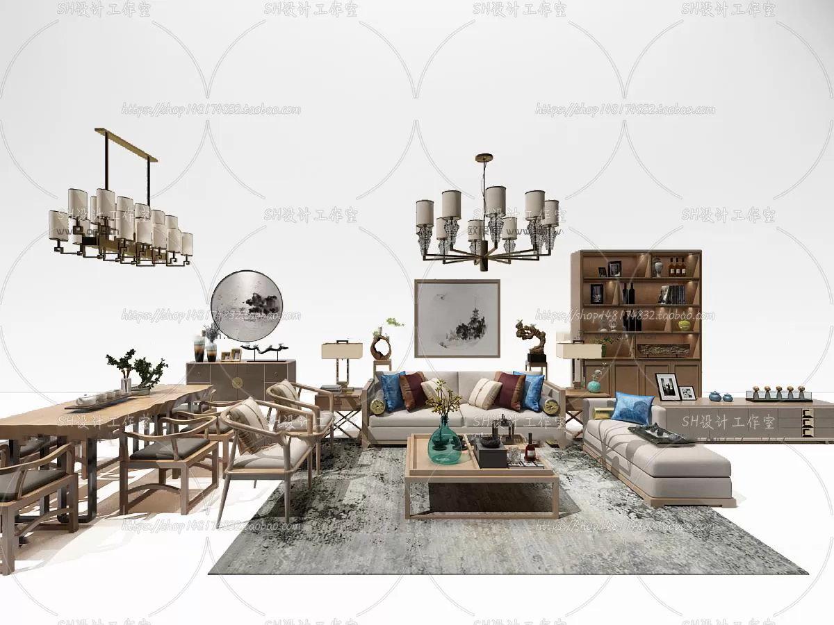 Modern Sofa – 3D Models – 0474