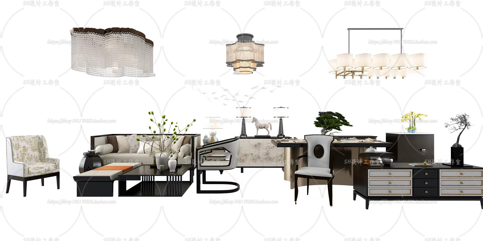 Modern Sofa – 3D Models – 0478